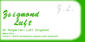 zsigmond luft business card